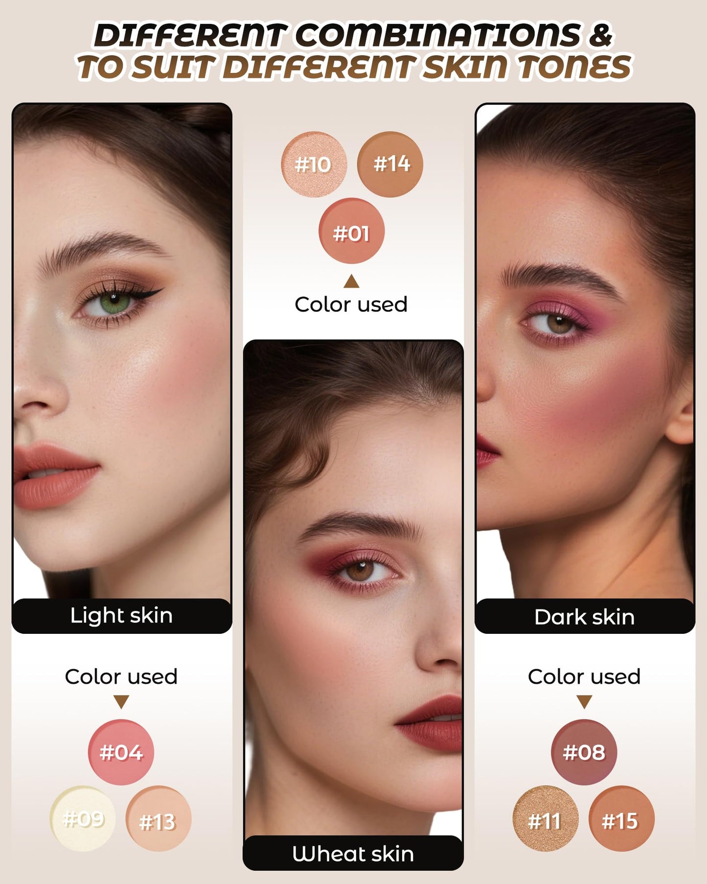 Berinist 16 Colors Contour Palette，Blush Highlighter Bronzer Powder All in one Makeup Palettes，Blendable Matte Shimmer Illuminator Palette for Sculpting the Face and Create a Glowing Look Makeup