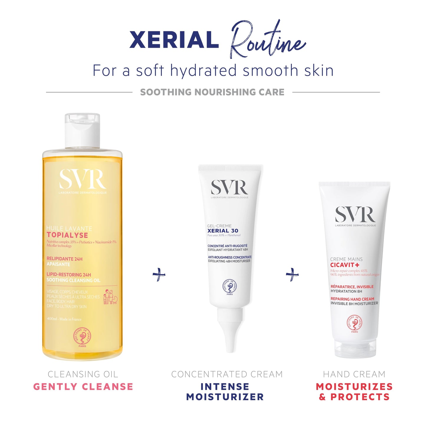 SVR - Xerial 30 Concentrated Body Gel Cream - Targeted moisturizer with 30% Urea for rough, bumpy skin: elbows, knees, hands, arms, and skin prone to keratosis pilaris - 2.5 fl.oz