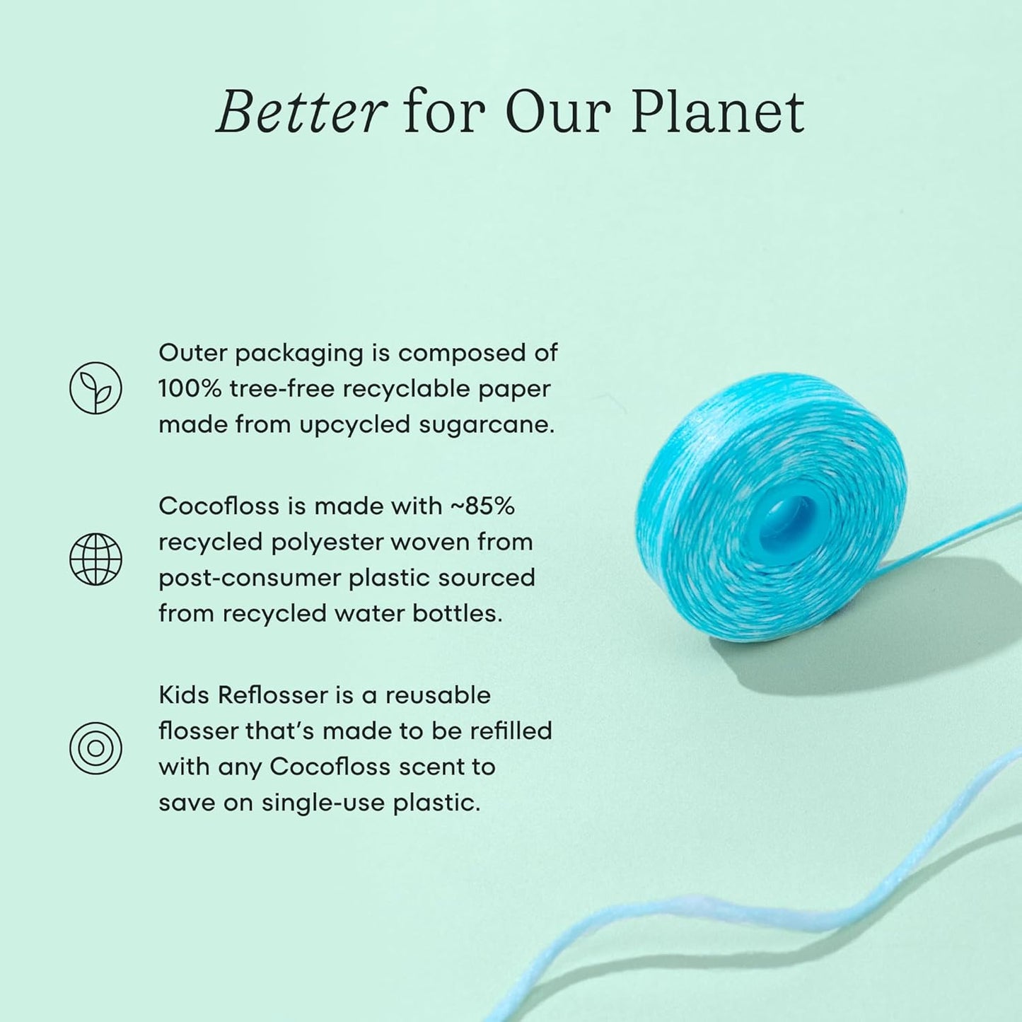 Kids Reflosser - Reusable BPA-Free Floss Holder for Easy Use | Ideal for Ages 5 and Under, 1 Pack