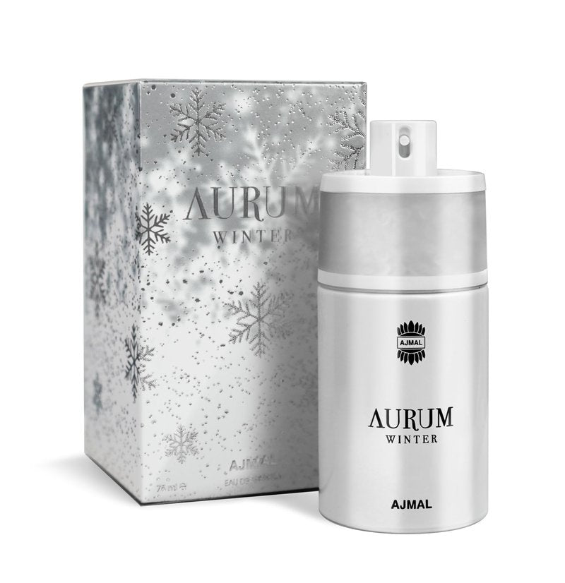 Ajmal Aurum Winter Eau de Parfum for Women, 2.5 fl oz / 75 ml, Warm Floral Sweet Winter Fragrance, Long Lasting Women’s Perfume, Made in Dubai