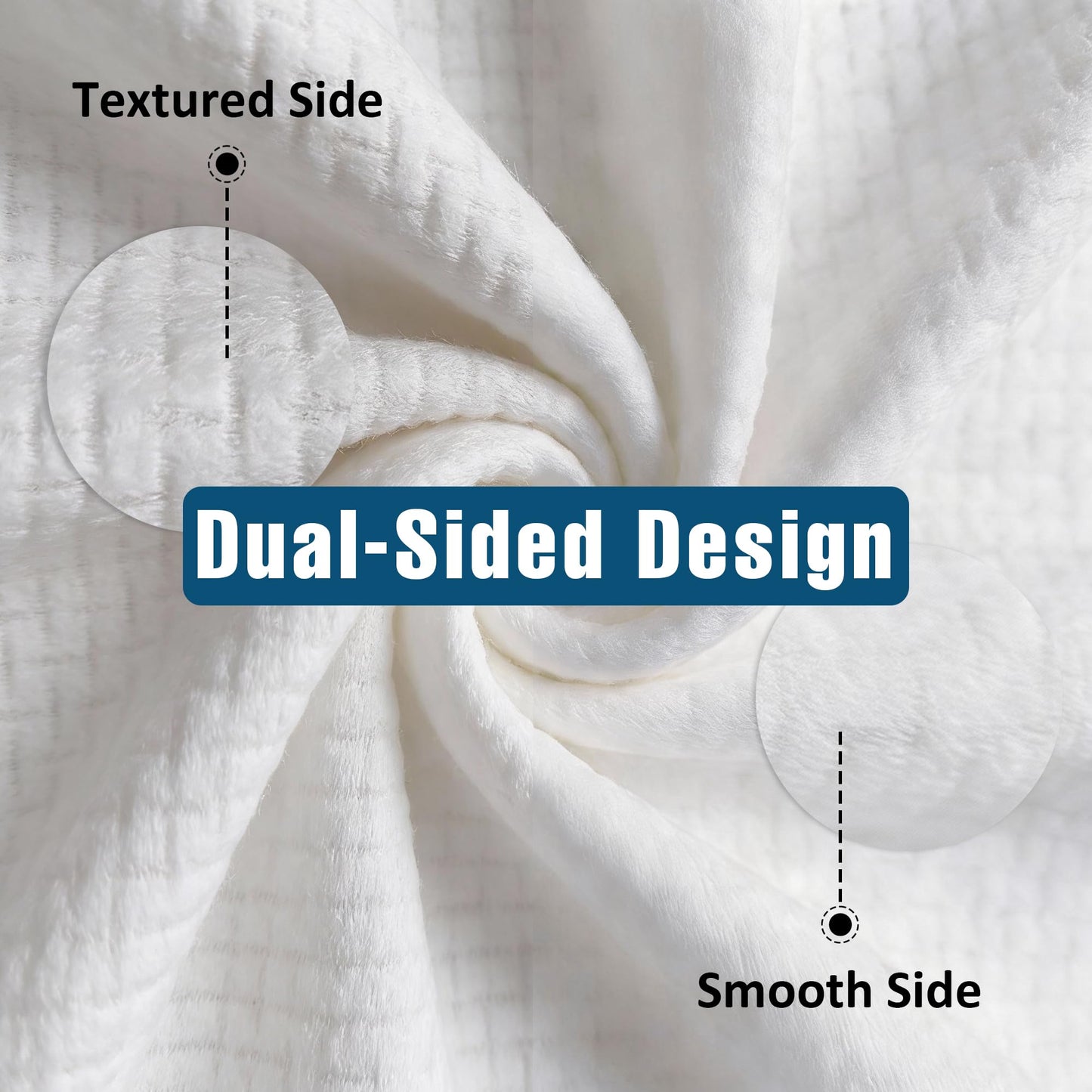 Ourmed Life Face Towels, Disposable Biodegradable Facial Towels for Sensitive Skin, Lint- free Face Wipes for Washing Face, Skincare and Makeup Remover, Dry Wipes, 10"×12" Extra Large, 50 Count
