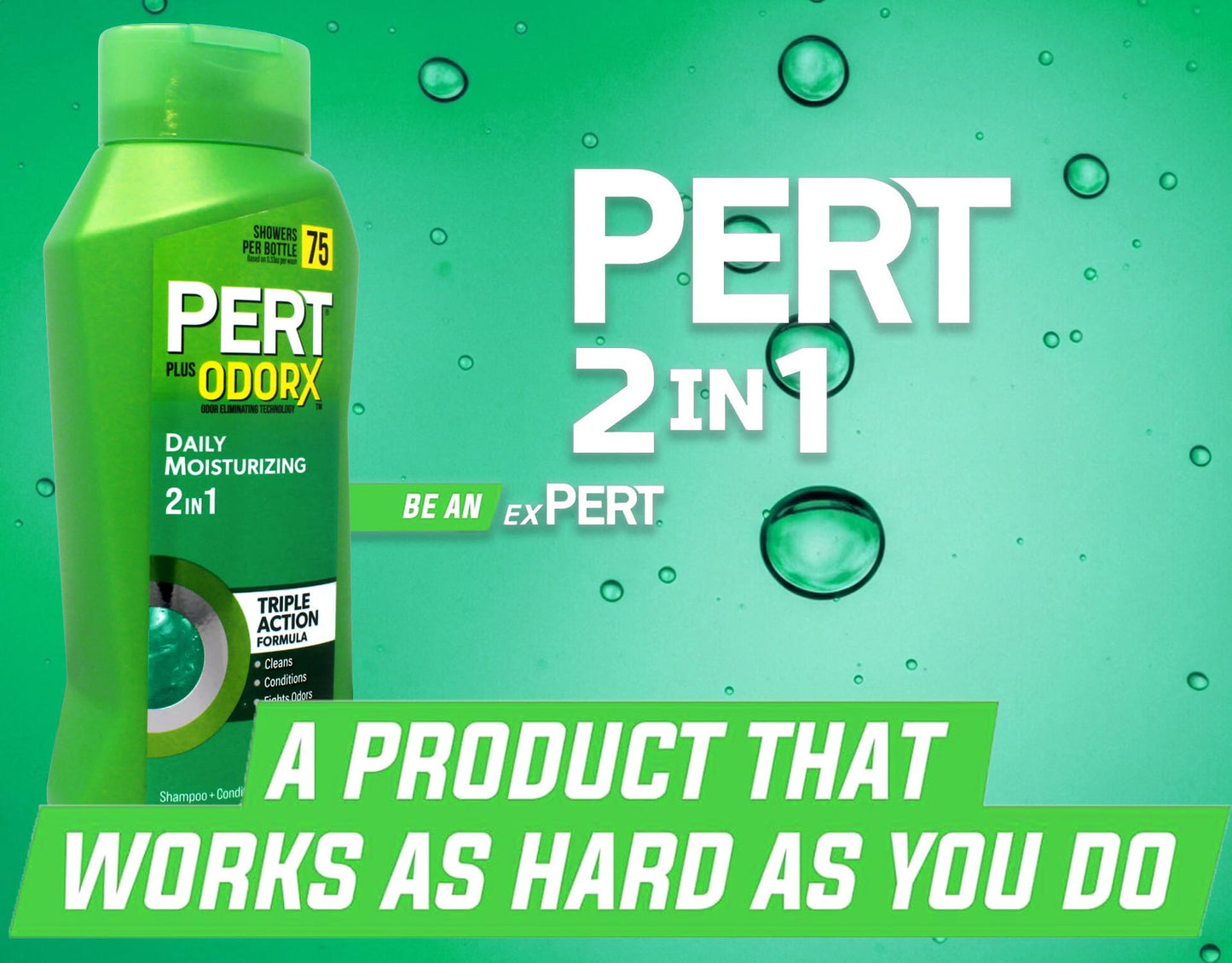 Pert Classic Clean 2 In 1, For Normal Hair, 25.4 Fl Oz (Pack of 2)
