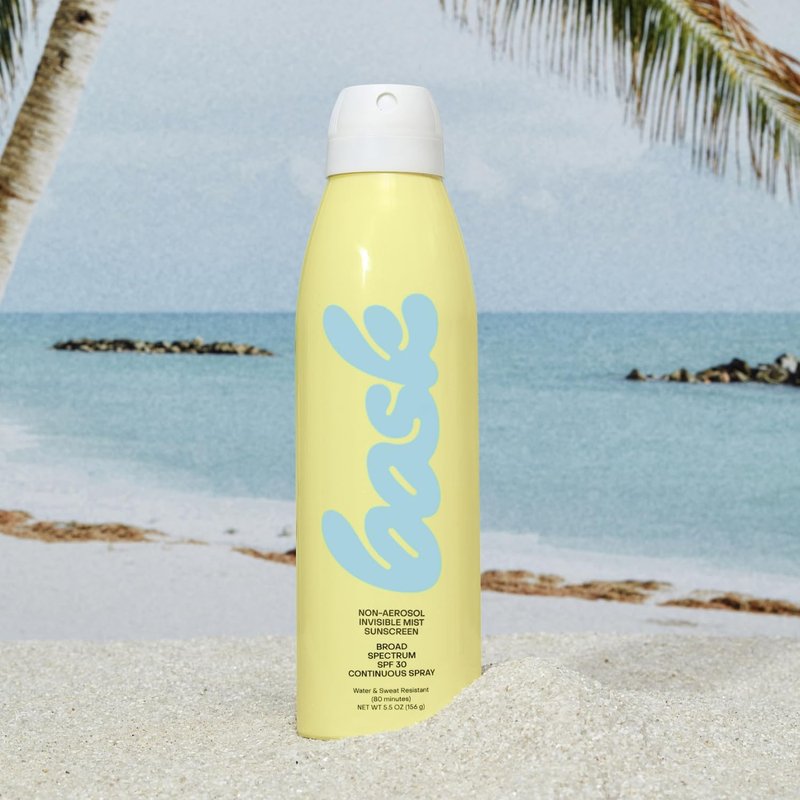 Bask SPF 30 Sunscreen Spray - Non-Aerosol Broad Spectrum UVA/UVB Protection | Moisturizing & Lightweight, 5.5 oz (Pack of 3)