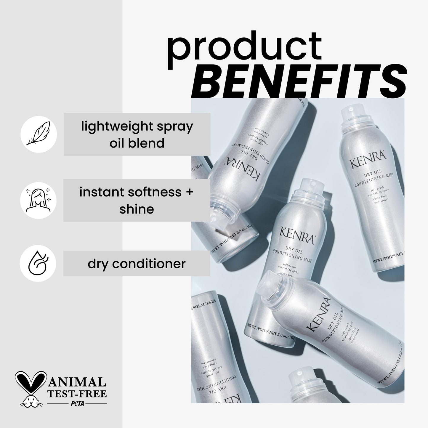Kenra Professional Dry Oil Conditioning Mist | Soft-Touch Nourishing Spray | Increases Shine & Softness | All Hair