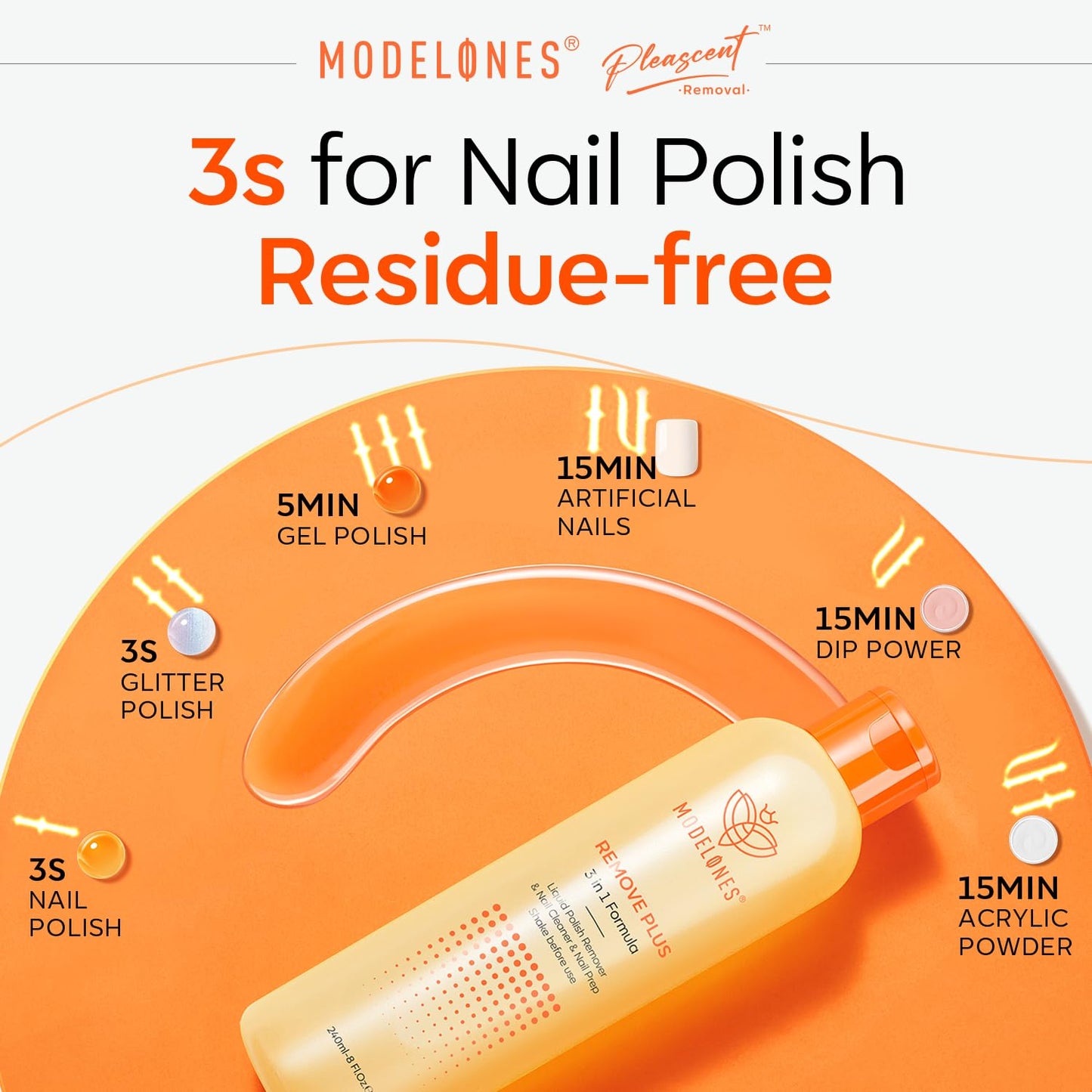 modelones Fall Nail Polish with Nail Polish Remover