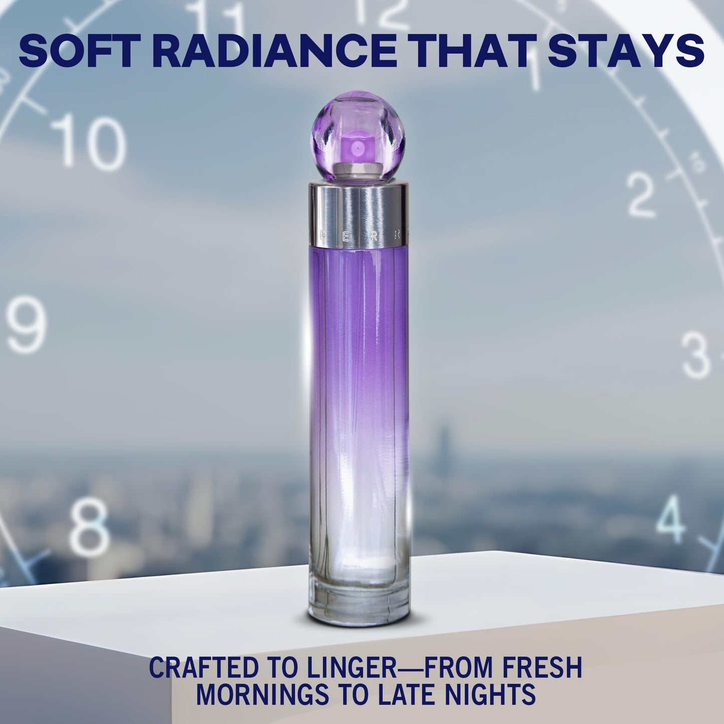 Perry Ellis 360° Purple Eau De Parfum Spray for Women - Perfume for Women, Fruity & Floral Fragrance, EDT, Designer Scent for Her, Long Lasting - 3.4 fl oz (100 mL)
