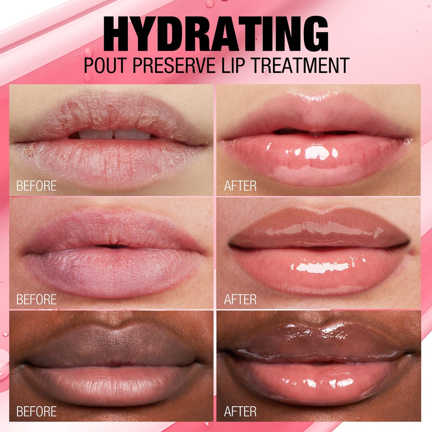 Jolilab Lip Oil, Hydrating Lip Glow Oil Plumping Glass Finish Moisturizing Lip Gloss Lip Tint Extract Lip Oil Tinted for Dry Lip and Lip Care
