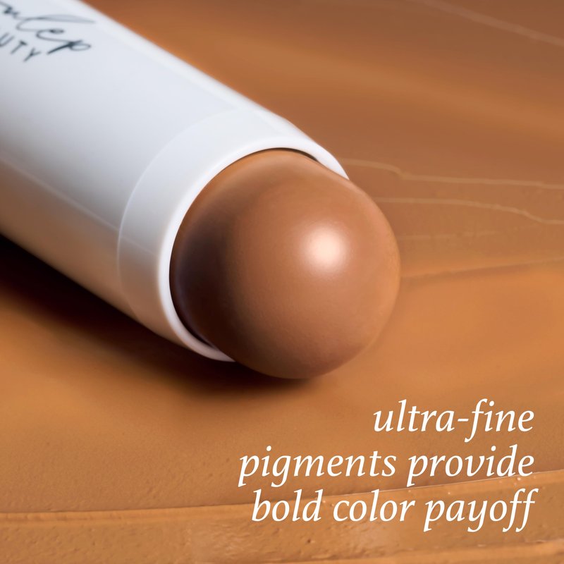Skip The Brush Cream to Powder Bronzer Stick - In Paradise - 2-in-1 Cream Bronzer and Contour Stick for the Face - Blendable, Buildable, No Brush Needed - Cruelty-Free, Dewy, All Skin Types