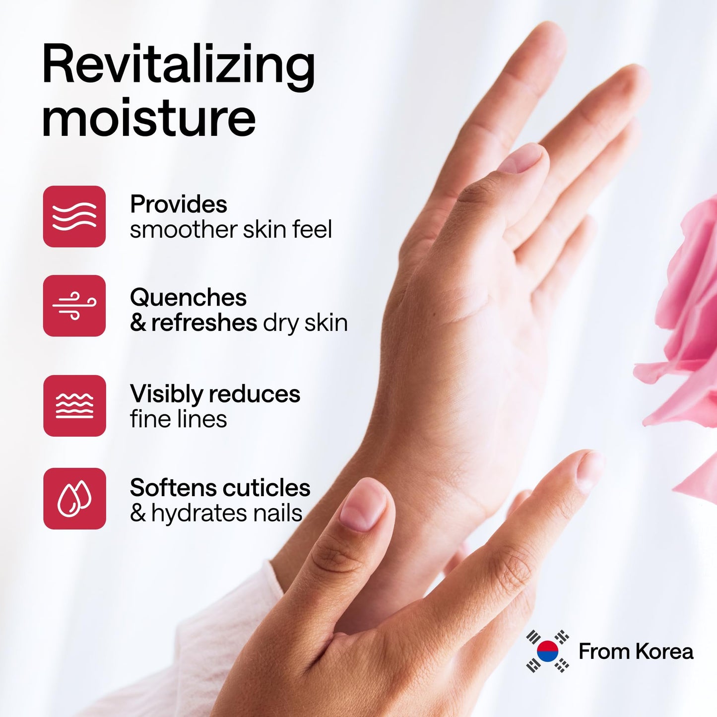 Korean Hand Masks Moisturizing Glove for Dry Hands - Hand Moisturizer Gloves for Women, Men - Hand Therapy Gloves with Collagen, Rose Oil, Shea Butter - White Hydrating Korean Hand Mask Bulk, 12 Pack