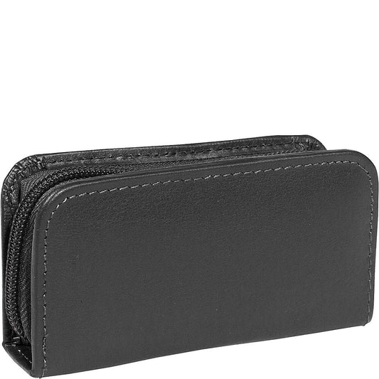 Mini Manicure Kit - Royce Leather Chrome Plated, Stylish Black, One Size