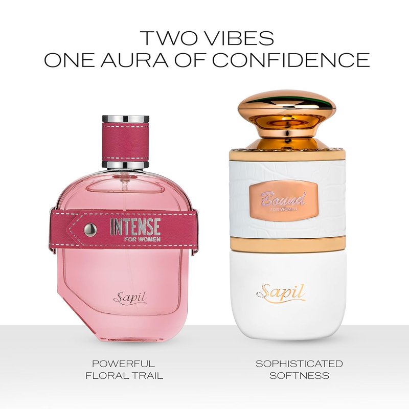 Sapil Women's Fragrance Duo | Long-Lasting Fruity-Floral & Radiant Floral Scents - 3.4 oz Each EDP Gift Set