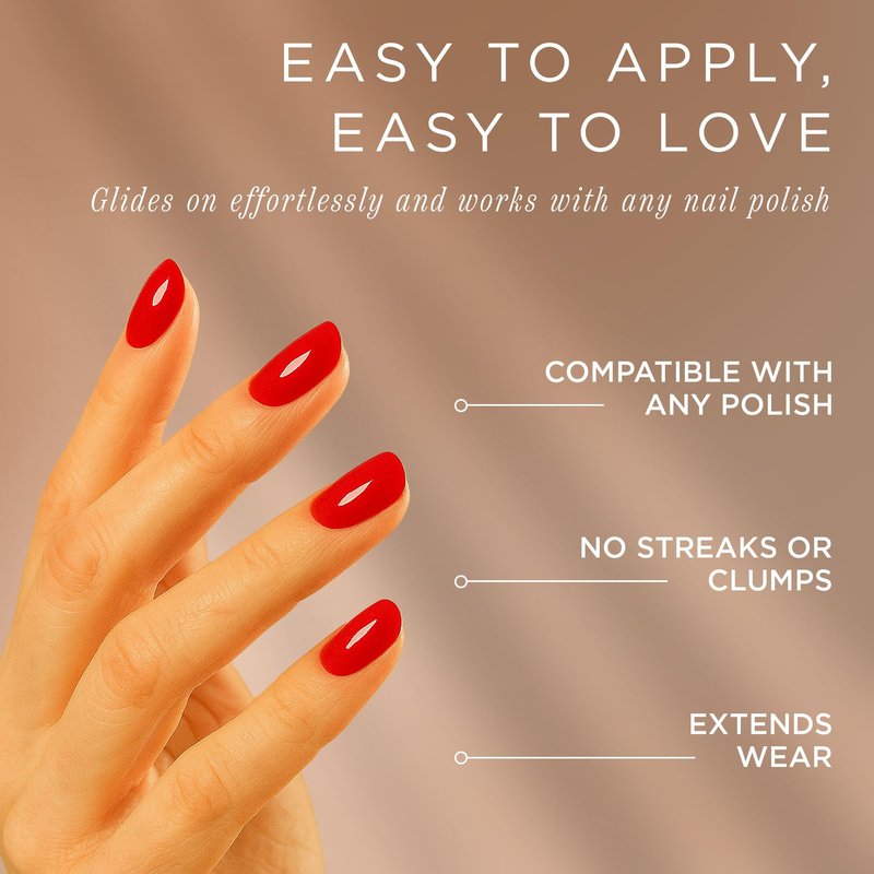 Cote Beauty Quick Dry Nail Polish Top Coat, Glossy Finish, Chip-Resistant & Long-Lasting Clear Nail Polish Top Coat, Vegan & Cruelty-Free, 0.27 fl oz (8 ml)