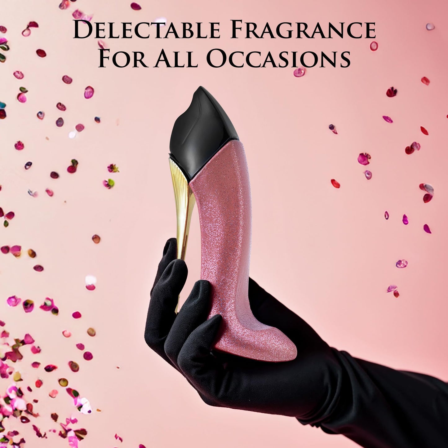 Bad Girl Glitter Edition - Oriental Floral Fragrance For Women - Top Notes of Almond, Coffee, Bergamot & Lemon - Base Scent of Tonka Bean, Cacao, Vanilla, Cashmere & Cinnamon - Elegant 100ml Bottle