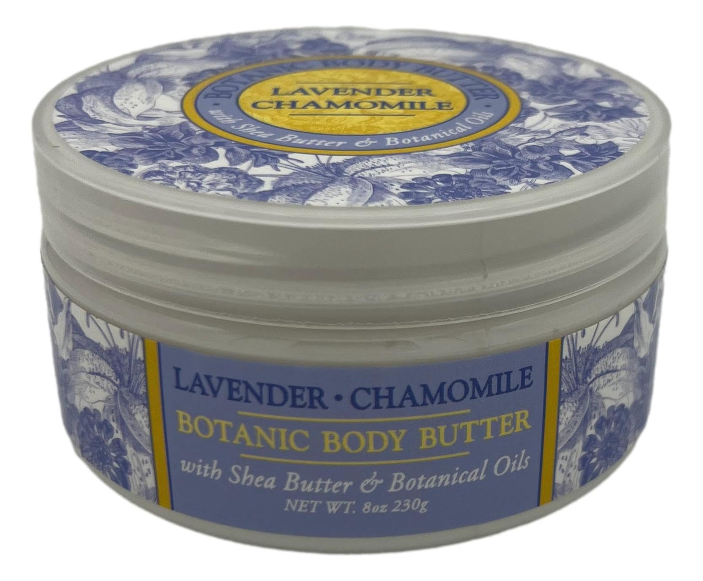 Greenwich Bay LAVENDER CHAMOMILE 3 Piece Beauty Gift Set of : BODY BUTTER, SPA SOAP, and DUSTING POWDER