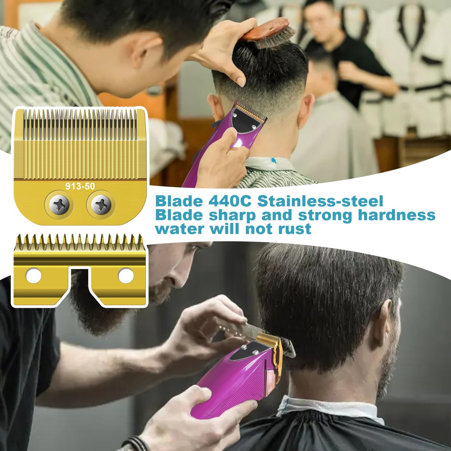 Medium Blade Replacement Compatible with oster Finisher Trimmer Model 59