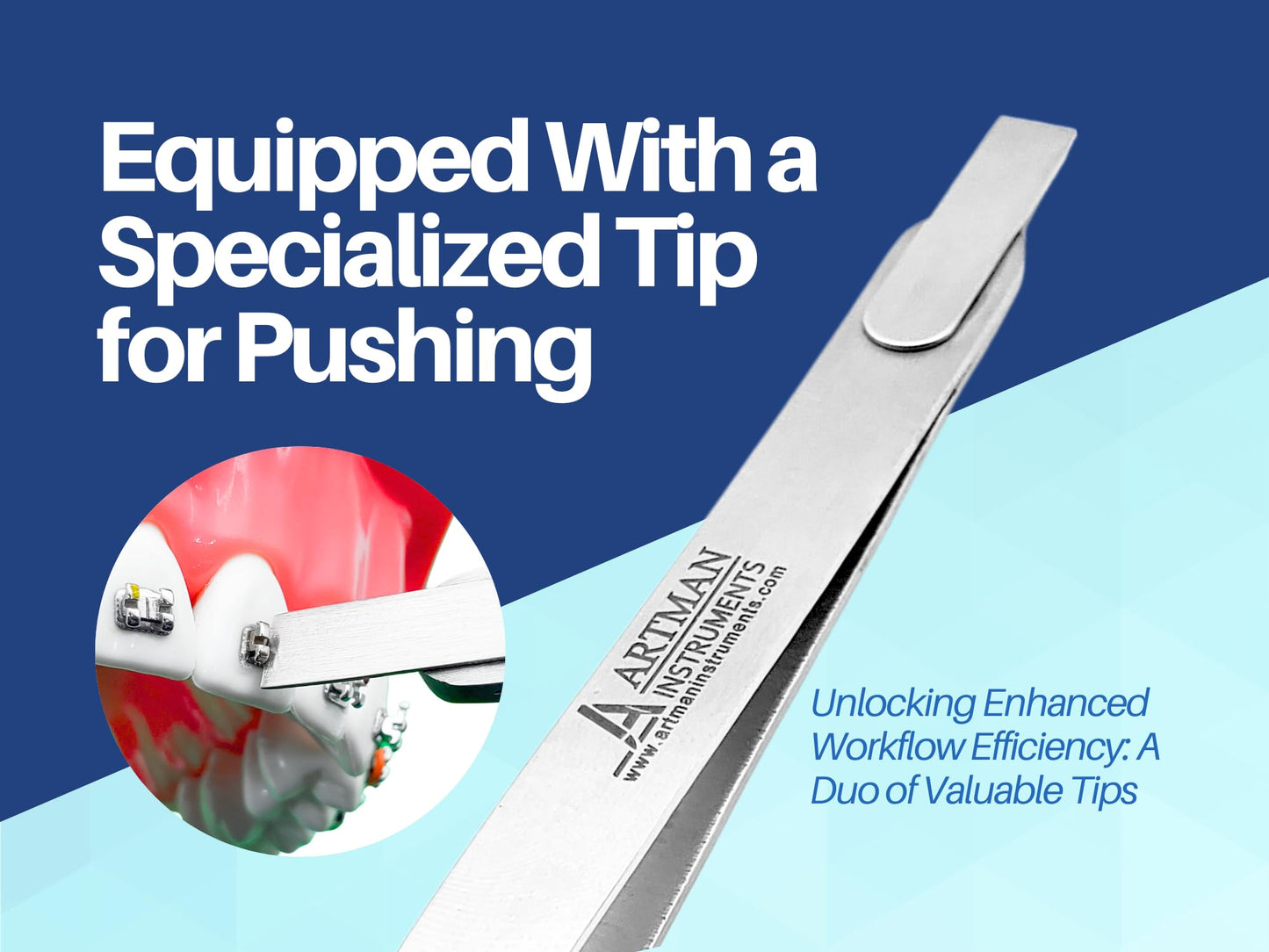 Orthodontic Bracket Placer & Holder Tweezers | Pliers Stainless Steel by Orthodontic Instruments ARTMAN Brand (10)