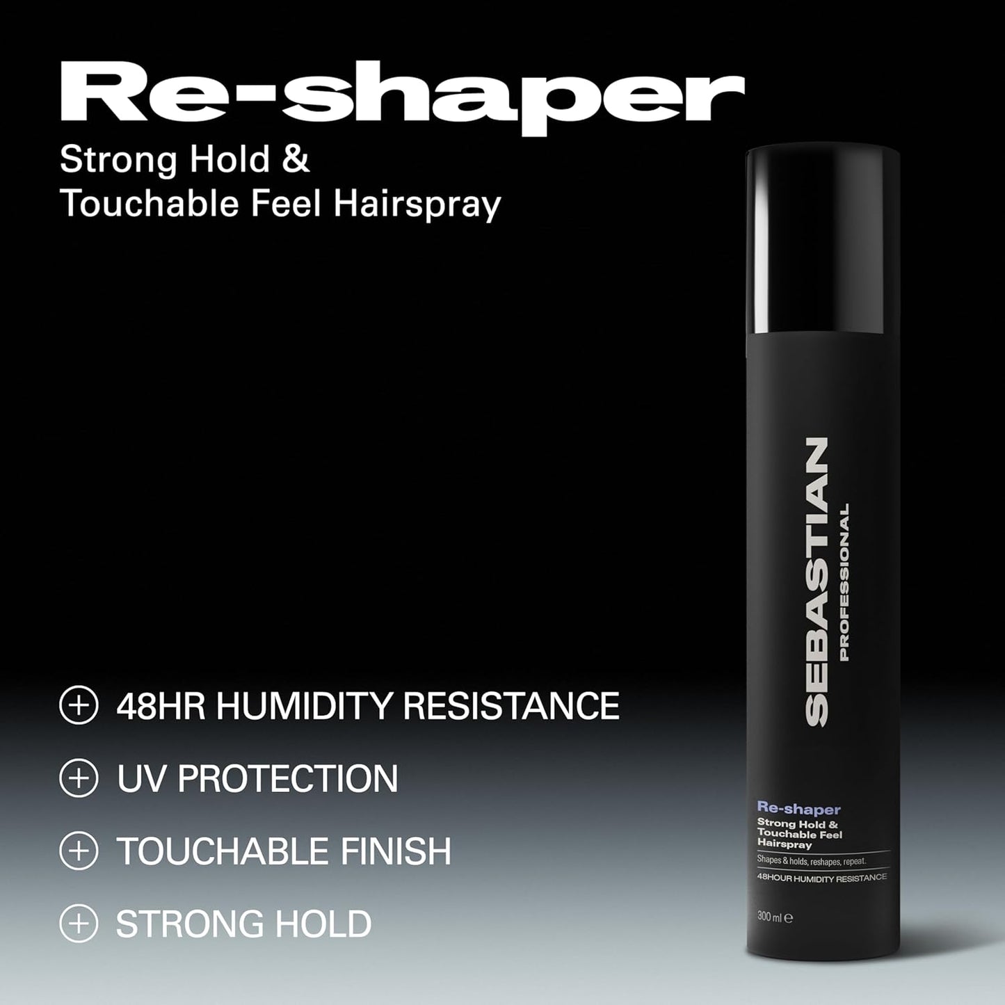 Sebastian Professional Hairspray - Re-Shaper Zero Gravity Formula for Strong Hold | 10 oz