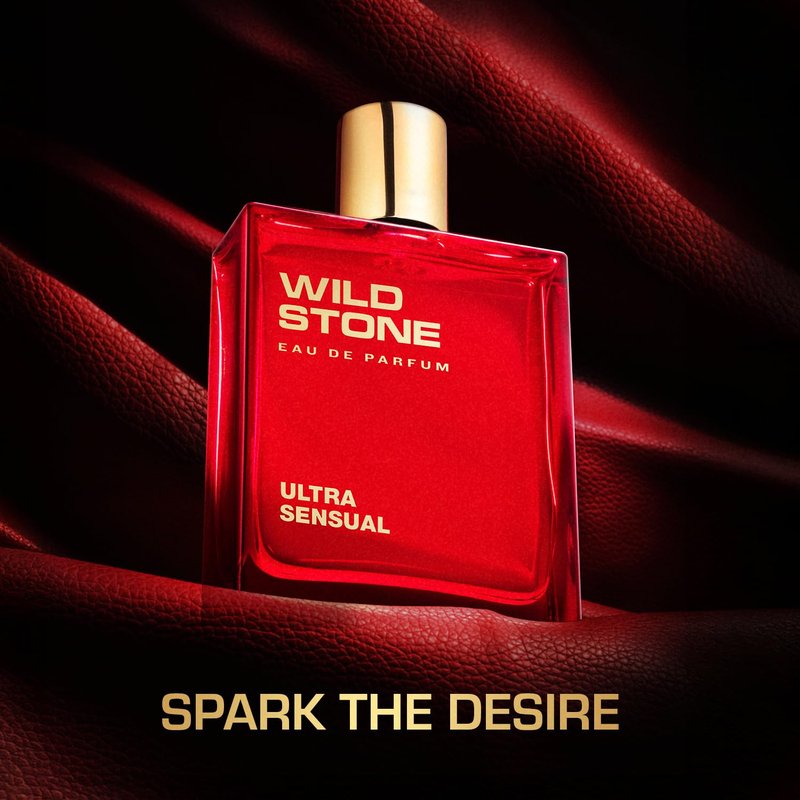 Wild Stone Ultra Sensual Eau De Parfum | 3.38oz,100 ml | Luxury EDP Perfume for Men | Intense Long Lasting Premium Fragrance| 100% Liquid Scent