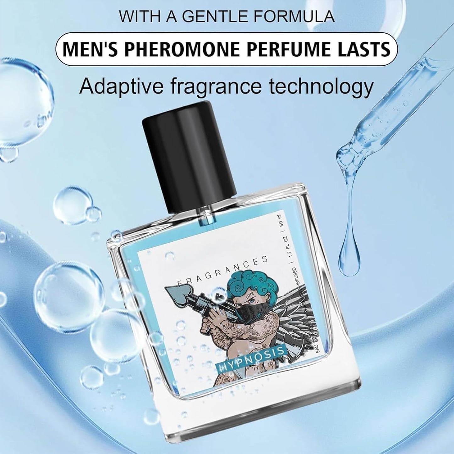 GEBUTP Hypnosis 2.0 Cologne for Men (Enhance Attraction Pheromone-Infused Long Lasting), Natural Herbal Formula-Scent, Men's Fragrances| EDP Perfume Spray
