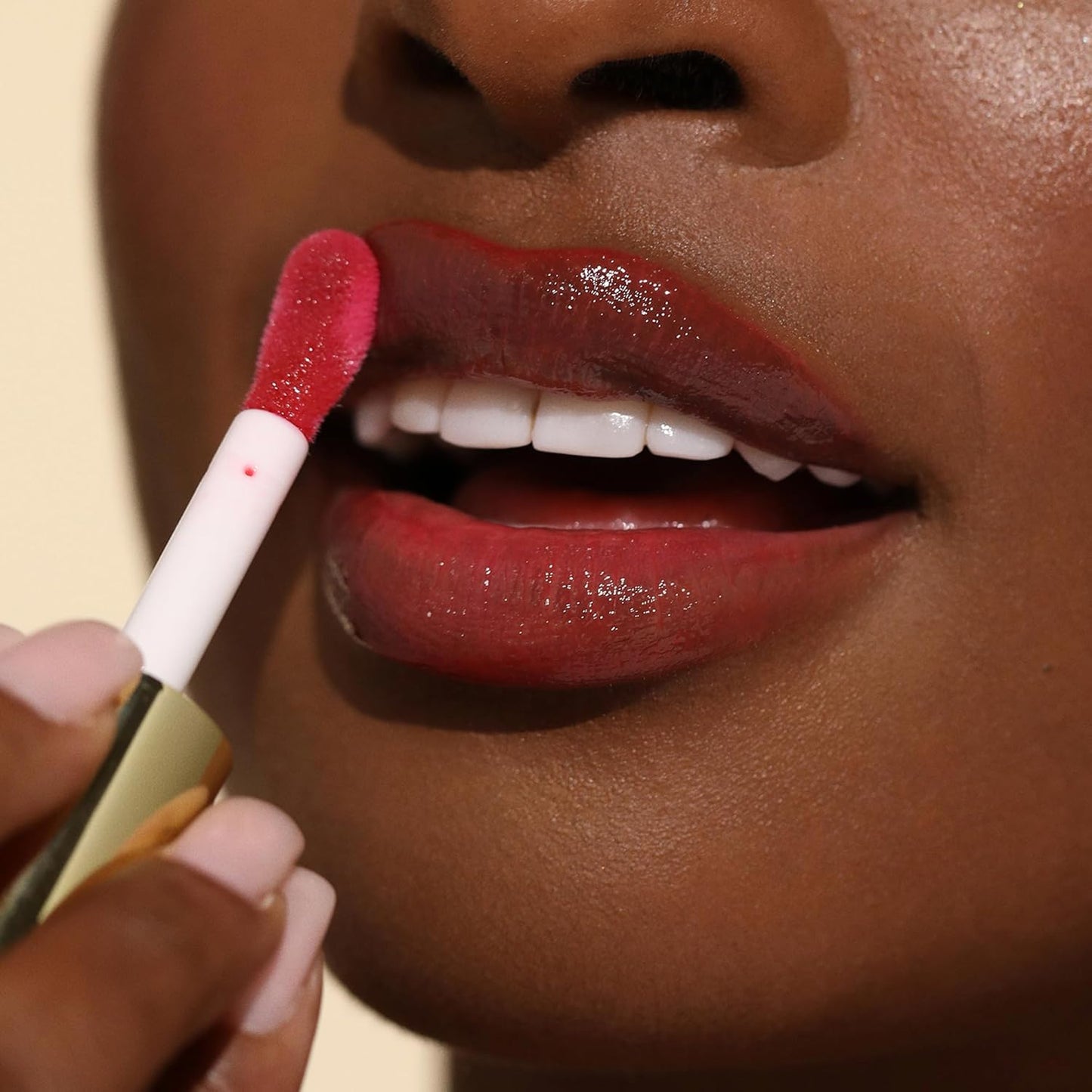 Milani Fruit Fetish Lip Oil - Tinted Hydrating Lip Gloss with Vitamin E | Strawberry Melon, 0.14 oz
