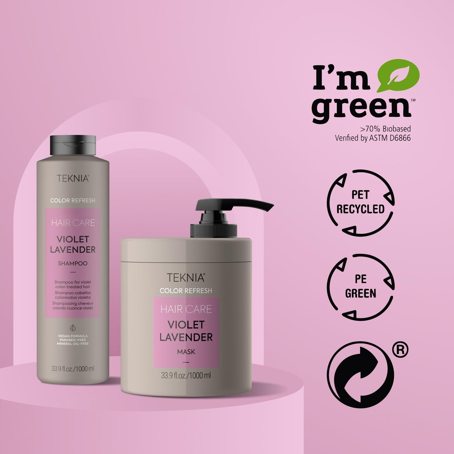 LAKMÉ Teknia Violet Lavender Color Refresh Hair Mask, Color Depositing Conditioner for Purple Hair, 33.9 Fl Oz