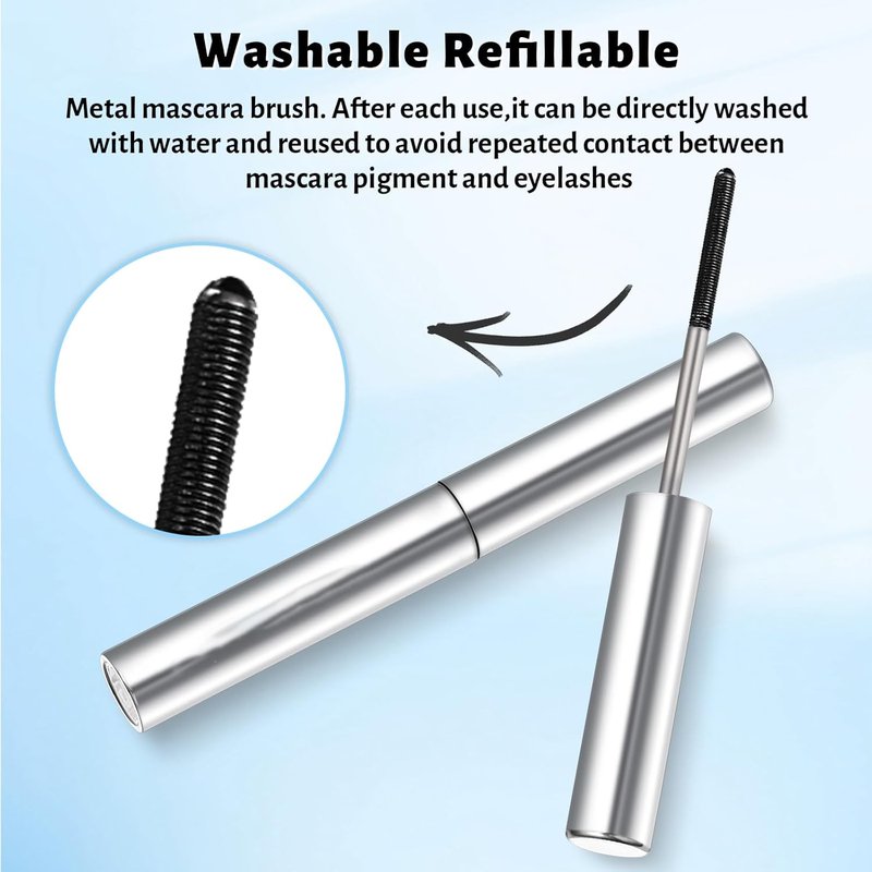 Black Curling Iron Mascara - Lash-Lifting & Volumizing, Smudge-Proof, Long-Lasting Eyelash Makeup | Perfect for Dramatic Lashes