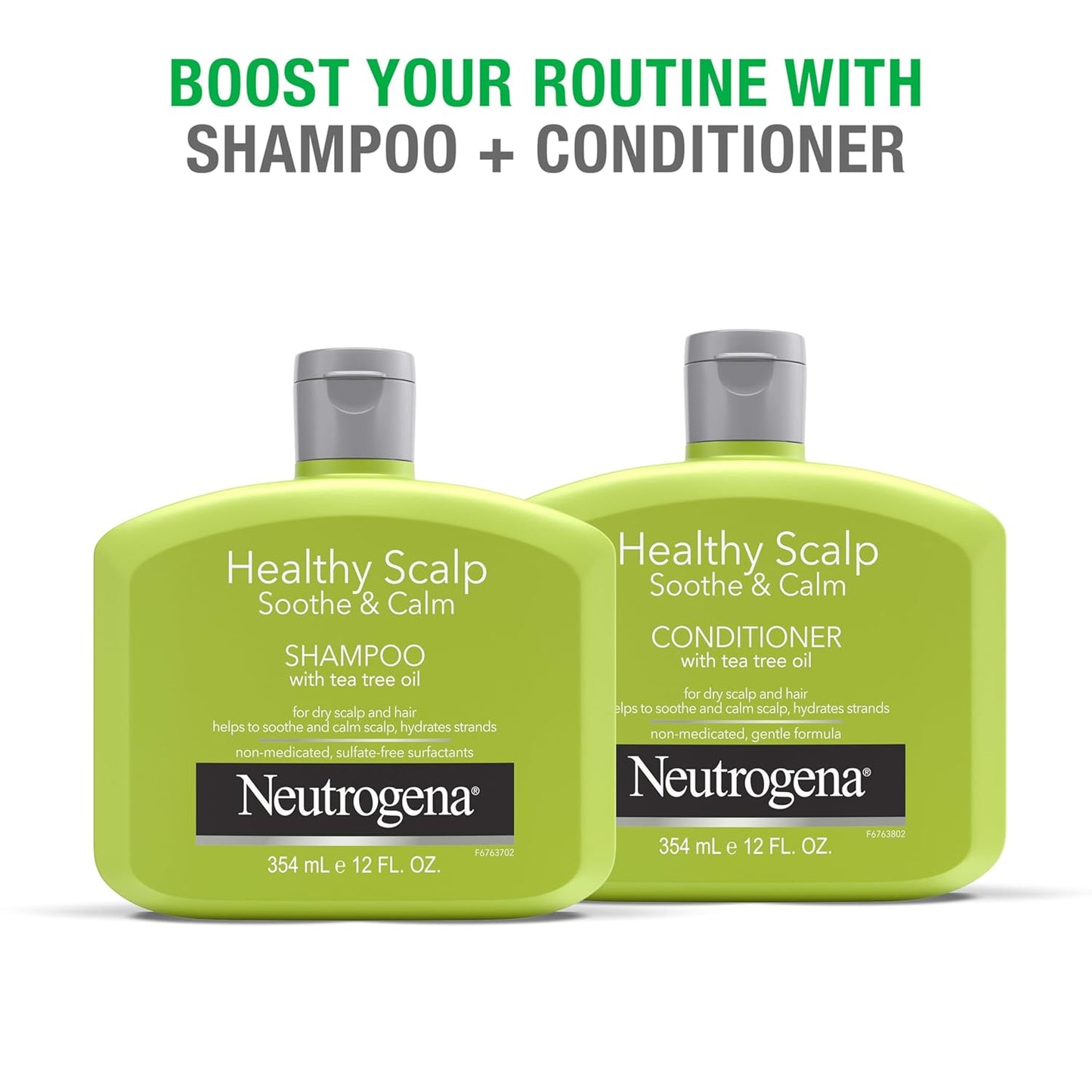 Neutrogena Tea Tree Oil Conditioner - Soothing & Calming Formula for Healthy Hair | 12 fl oz, pH-Balanced, Paraben-Free