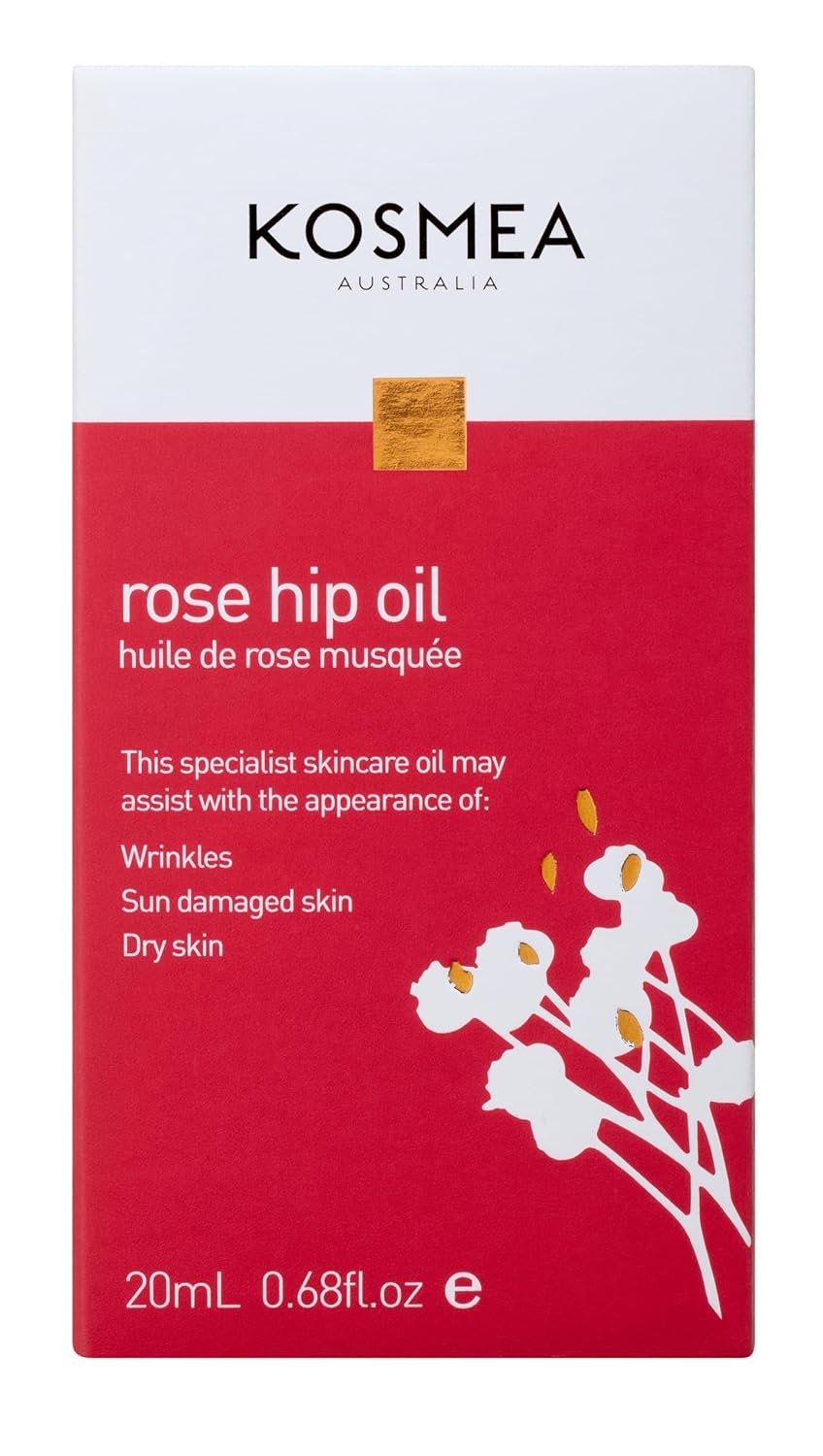 Kosmea Rosehip Oil - Premium Anti-Aging Face & Body Oil | Super-Critical Extraction - 0.68 fl oz