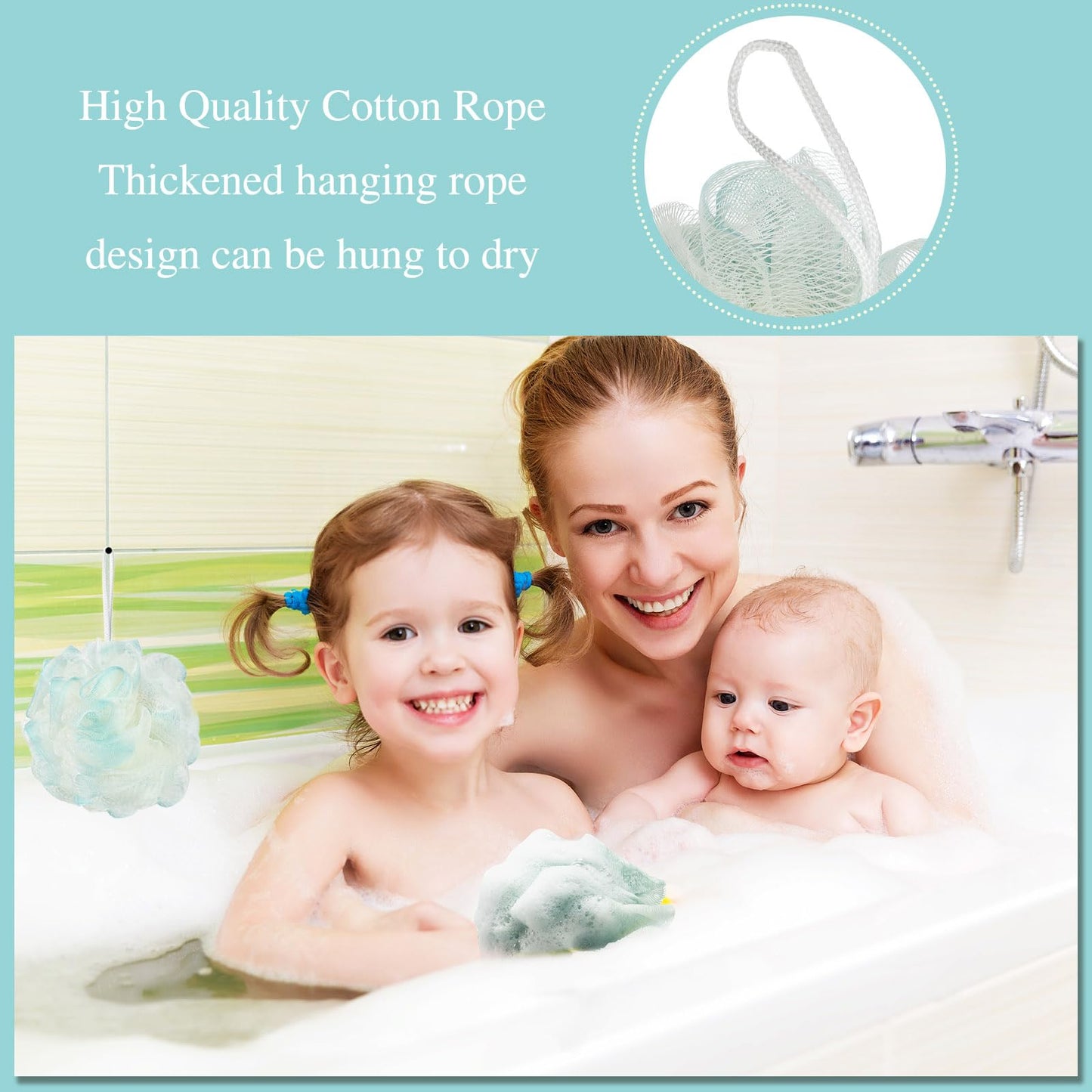 CHENGU 80 Pcs Loofah Bulk Sponge Bath Sponges for Shower Bath Loofah Bulk Shower Pouf Wash Body Pouf Mesh Exfoliating Body Scrubber for Baby Women Men, 20g(Plain Colors)