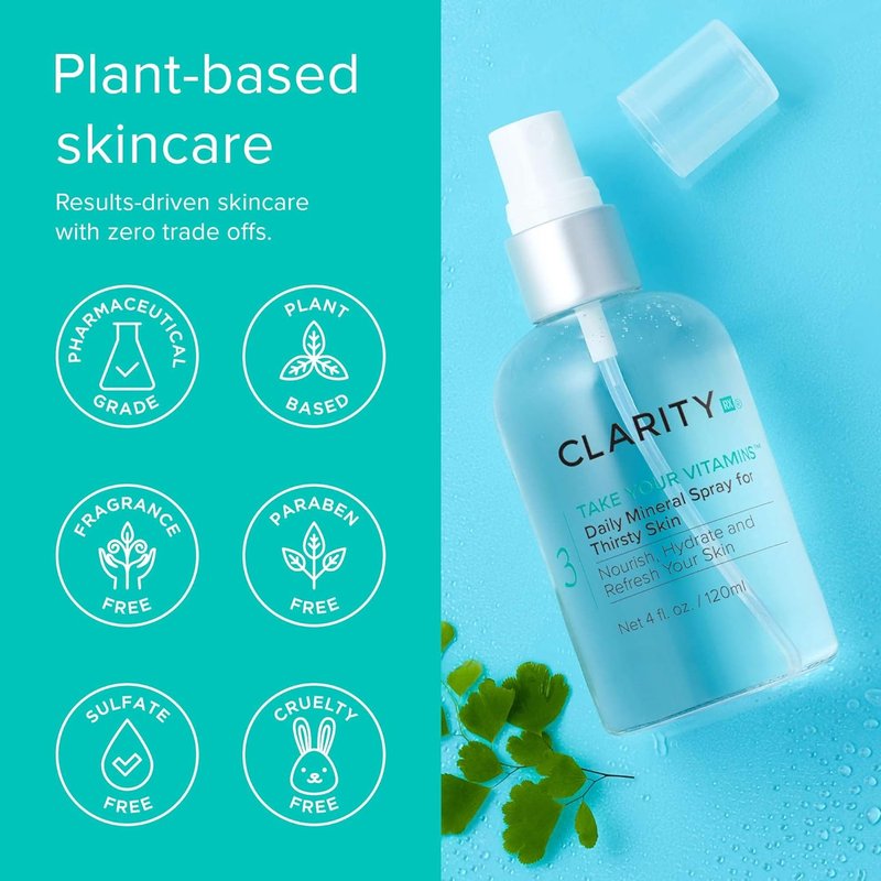 Take Your Vitamins Daily Mineral Spray - Natural Plant-Based Moisturizing Mist for Dry Skin | All Skin Types