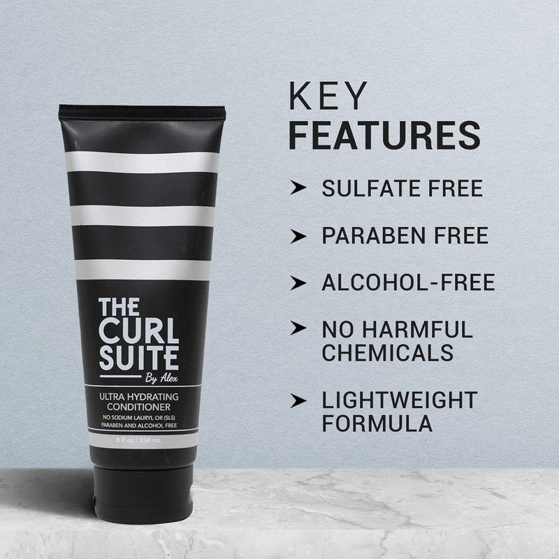 Curl Suite Shampoo & Conditioner Bundle - Paraben & Sulfate Free Hair Care for All Ages