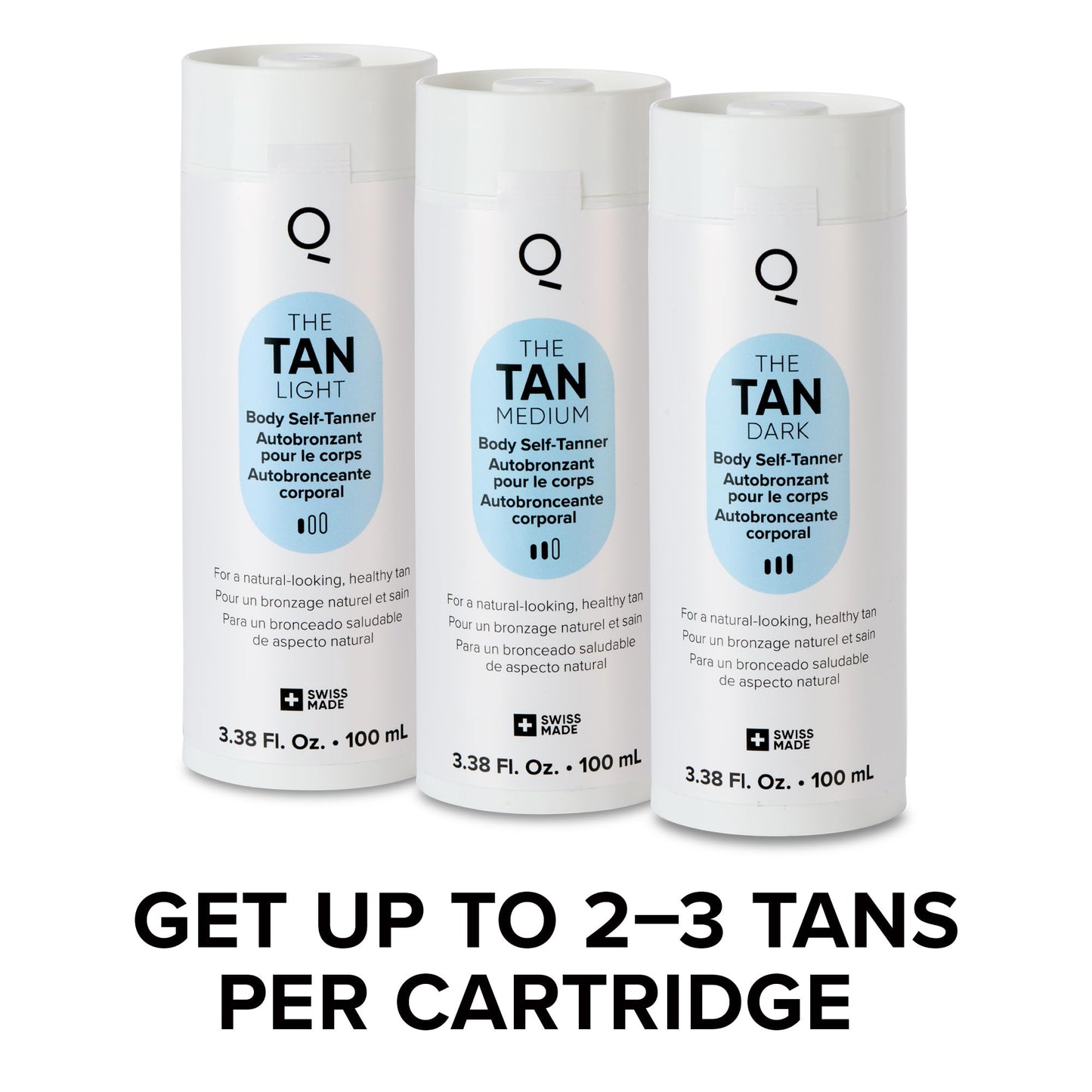IONIQ Skincare The TAN Cartridge for the IONIQ ONE Sprayer, Natural Looking Tan, Body Self-Tanner, Dermatology Tested, Vegan, Streak-Free, 3.38 Fl. Oz.,100 ml (The TAN Medium)