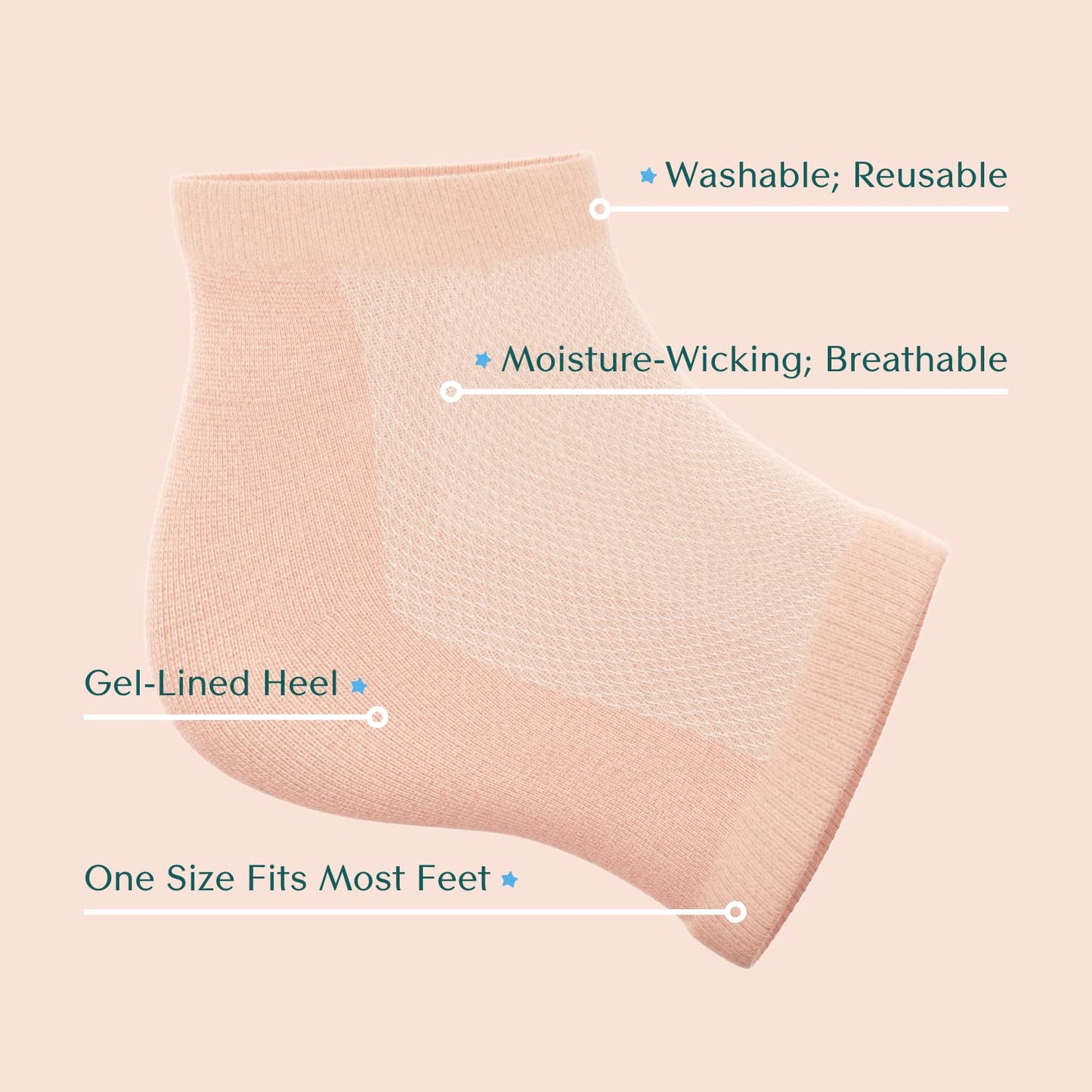Bare August Foot Cream & Overnight Heel Socks Bundle