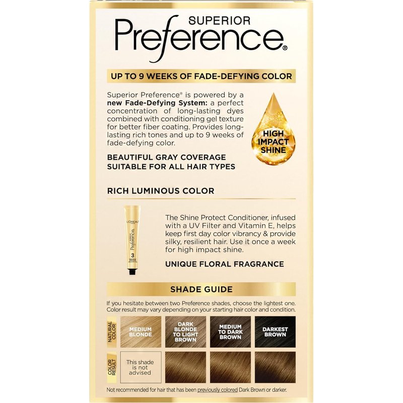 L’Oreal Paris Superior Preference - 5G Medium Golden Brown Hair Color | Long-Lasting & Vibrant Shine