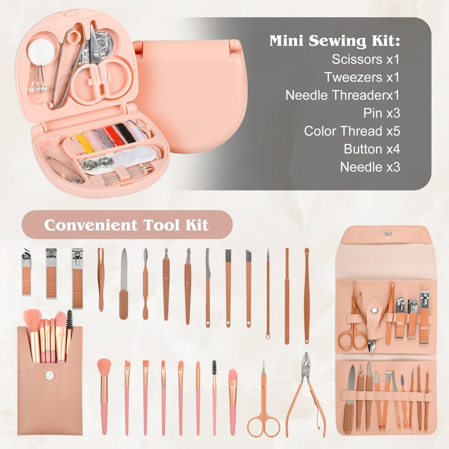 Seven uncles Bridal Emergency Kit for Wedding Day for Bride Weddings Ultimate Set with 36 Pcs Essentials Items for Brides | Ideal W-edding Day & Daily Use White