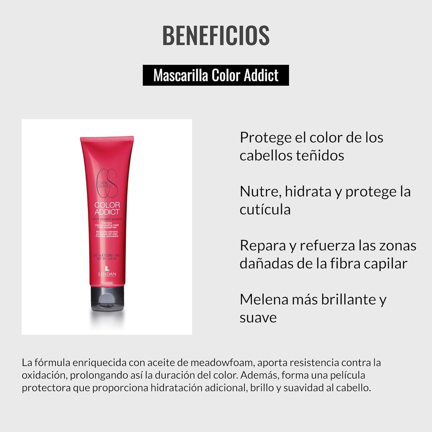 Lendan Colored Hair Mask - Nourishing Color Addict Treatment - 150ml | Hydrates & Protects Dyed Hair
