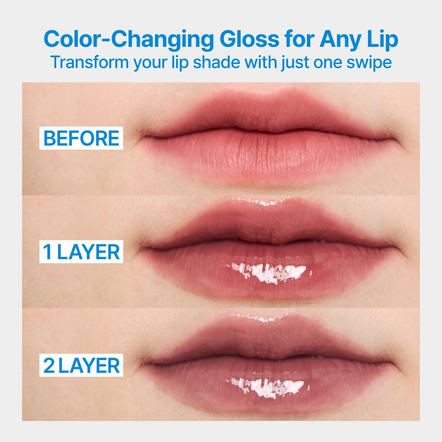 fwee 3D Changing Gloss | 01 Scene Black | Lip Gloss for changing color, Layering Gloss, Long-lasting & Plumping, Glossy | 5.6g