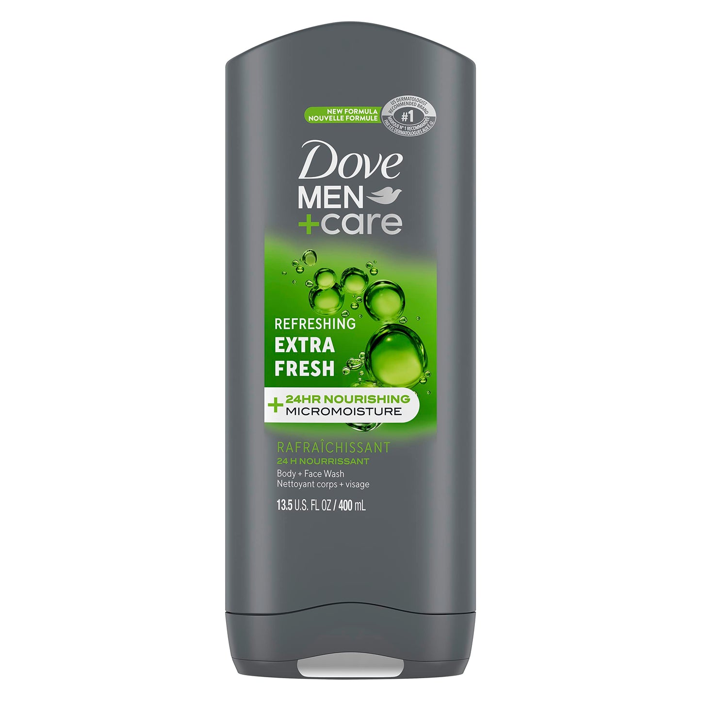 DOVE MEN + CARE Shower Tool For Stronger, Healthy-Feeling Skin Active Clean Scrubs Body Wash and Face For Fresh, Healthy-Feeling Skin Extra Fresh Cleanser That Effectively