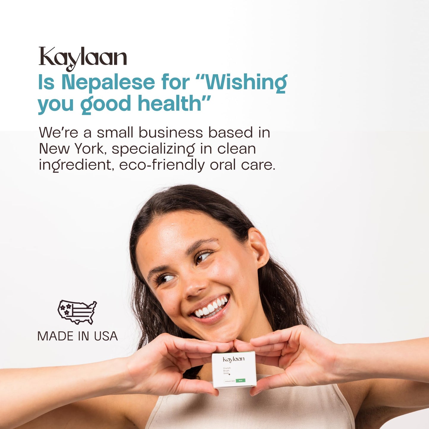 Kaylaan Travel Mouthwash Tablets - Mint Remineralizing Nano Hydroxyapatite, Alcohol Free, Mini Size Mouth Wash Tabs for Adults Gum & Enamel Health - 90 Count