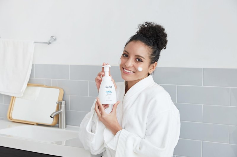 ZEROID | Foaming Cleanser | Facial Cleanser for Sensitive & Dey Skin | Mild Face Wash Care | Gentle Face Wash | Moisturizing Face Soap | Dermatologist Tested | Korean Skin Care | 8.1 fl oz (240ml)