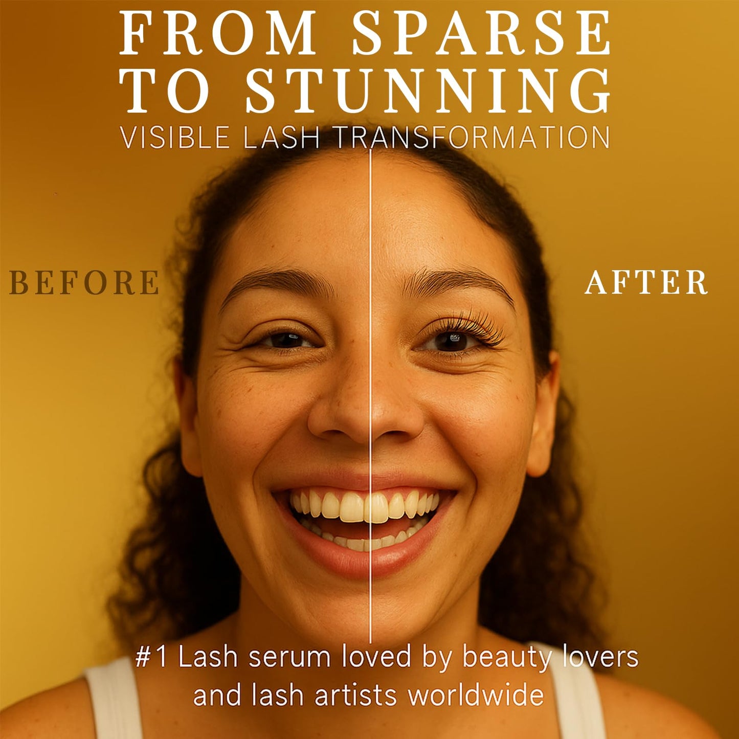 Lash Serum for Eyelash Growth - Premium Eyelash Growth Serum Advanced Eye Lash Serums for Longer, Fuller, Thicker Lashes with Natural & Vegan Formula for Sensitive Eye - Includes Ribbon for Gift