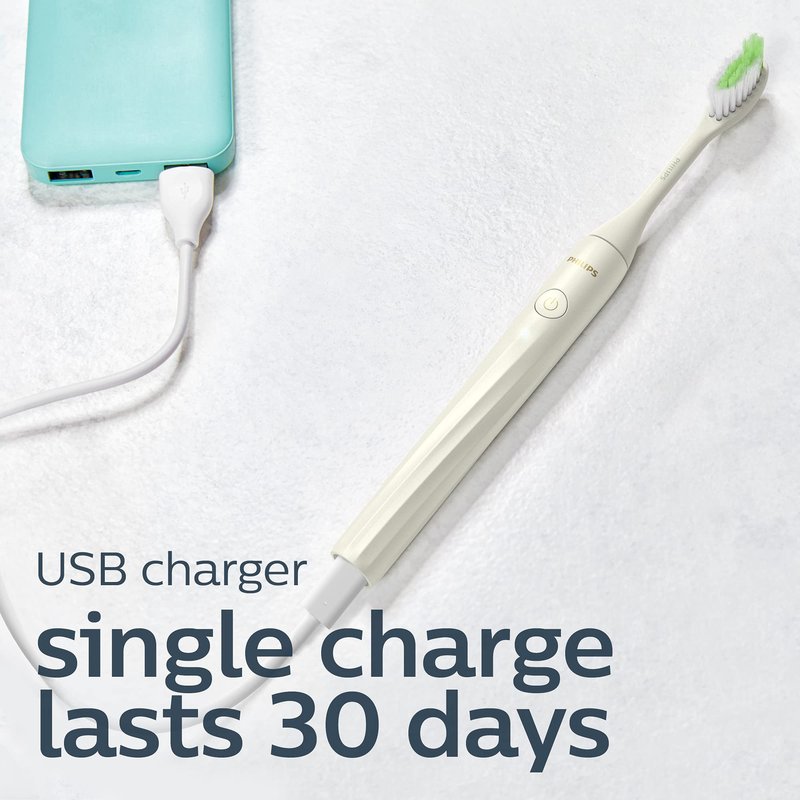 Philips One by Sonicare Rechargeable Toothbrush, Shadow Black, HY1200/06