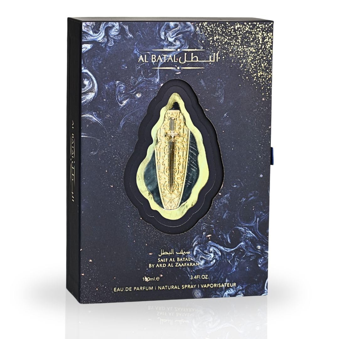 Ard Al Zaafaran Saif Al Batal Eau De Parfum Men Spray 100ML (3.4 OZ) Arabian Perfume for Men Captivating Fragrance Long Lasting Perfume | A Fusion Of Exotic Freshness & Warm Complexity
