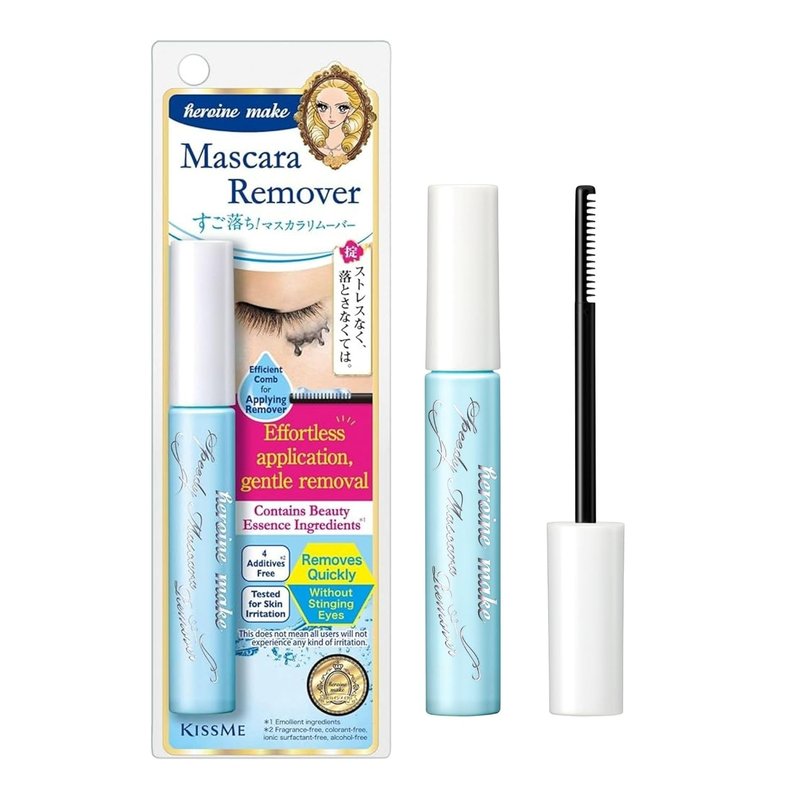 Heroine Make Mascara Remover - Gentle Waterproof Makeup Solution for Sensitive Eyes | Travel Size