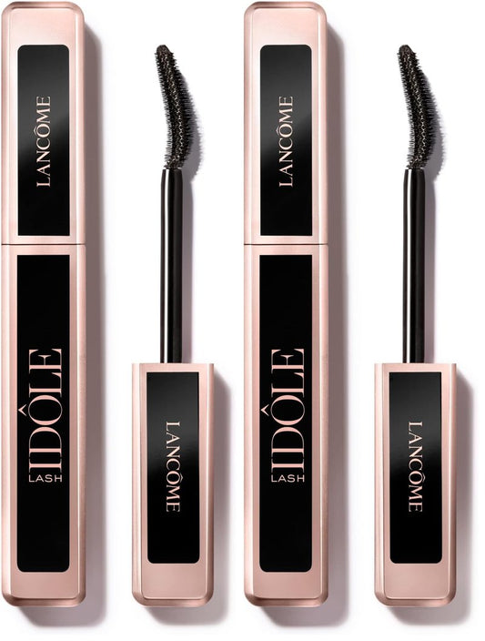 Lancôme Lash Idôle Lash-Lifting & Volumizing Mascara - Black Mascara for Instant Volume, Length & Lift - Smudge Proof & Up To 24H Wear - Black (Pack of 2)