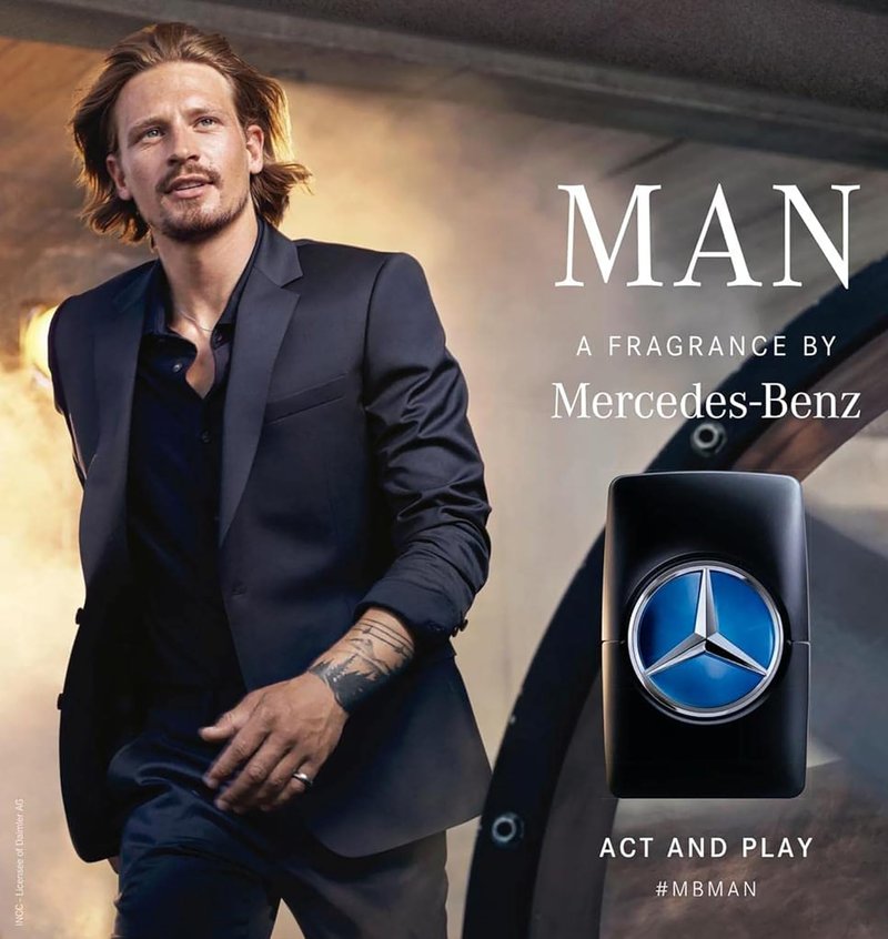 Mercedes Benz Eau de Toilette for Men - Aromatic Woody Fruity Fragrance with Cedar & Oakmoss - 1 oz