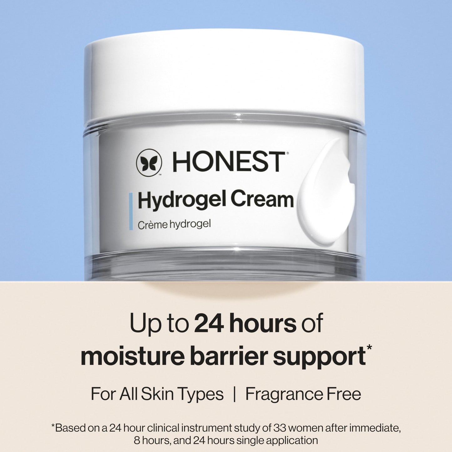 Honest Beauty Gentle Gel Everyday Face Cleanser + Moisturizing Hydrogel Cream Bundle | Vegan + Safe for Sensitve Skin | 5 fl oz, 1.7 fl oz