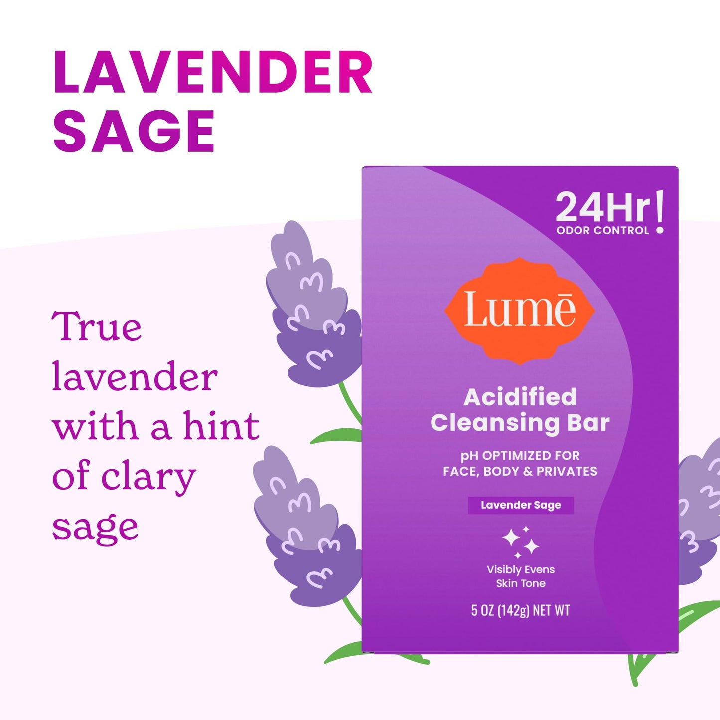 Lume Acidified Body Cleansing Bar - 8.5 oz, 3 pk (Tcombo scents)