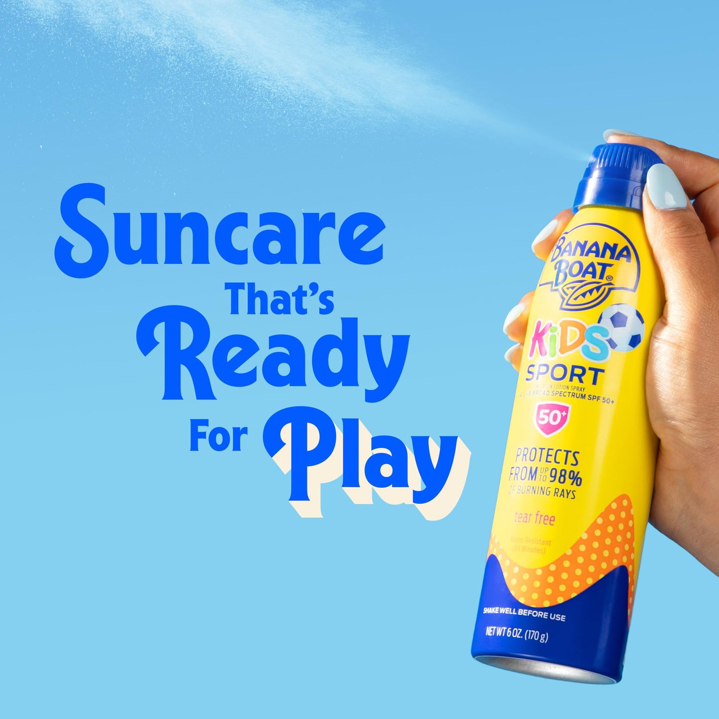 Banana Boat Sunscreen, SPF 100, Spray | Kids | Clear | 6 OZ | Pack of 2