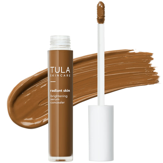 TULA Skin Care Radiant Skin Brightening Serum Concealer - Conceals Dark Circles & Discoloration, Longwearing & Crease-Resistant, Brightens the Appearance of Skin Over Time, Shade 145, 0.18 fl oz.